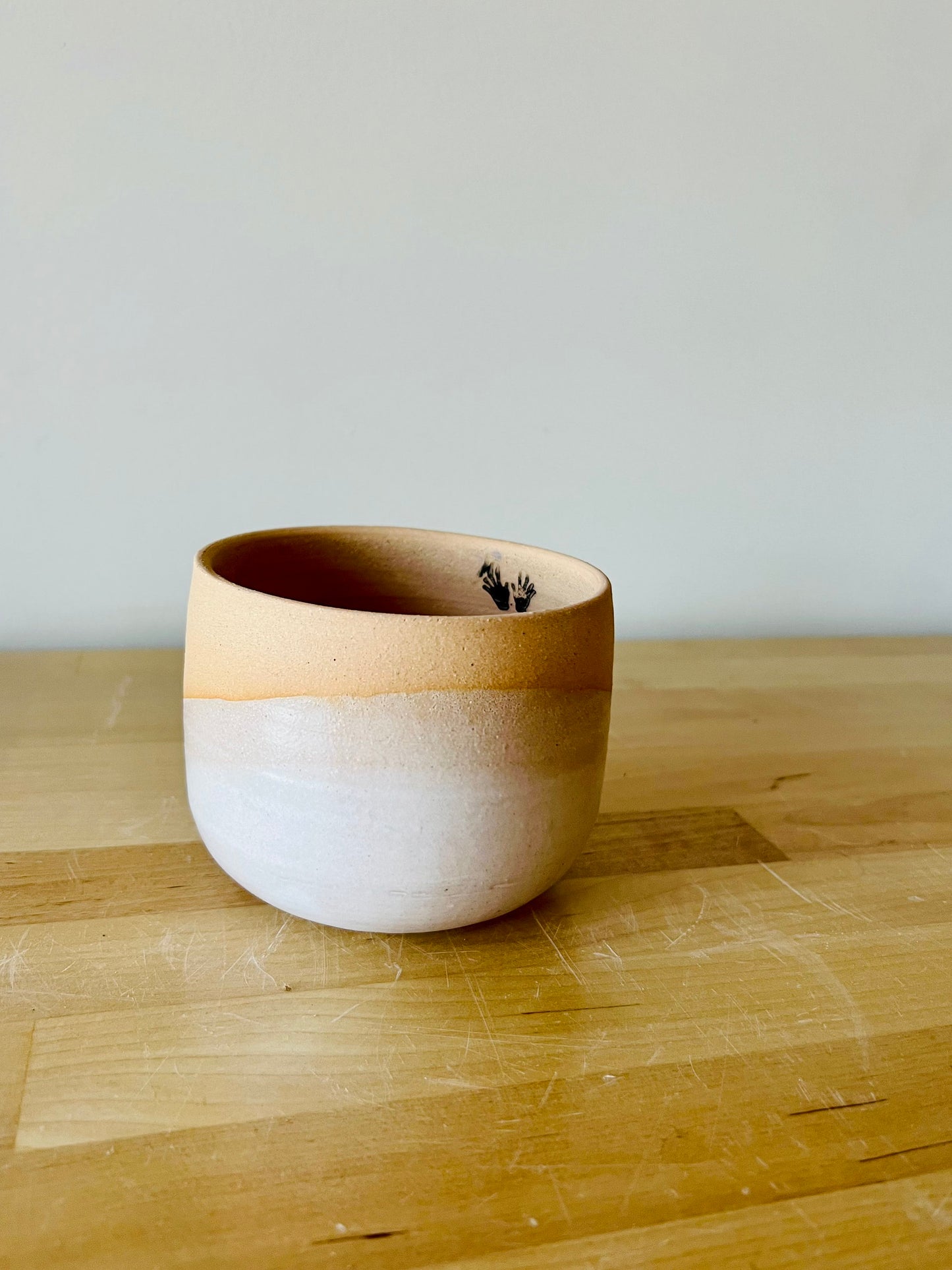 Succulent pot- drainage hole . 3 White. Ceramic- limited edition