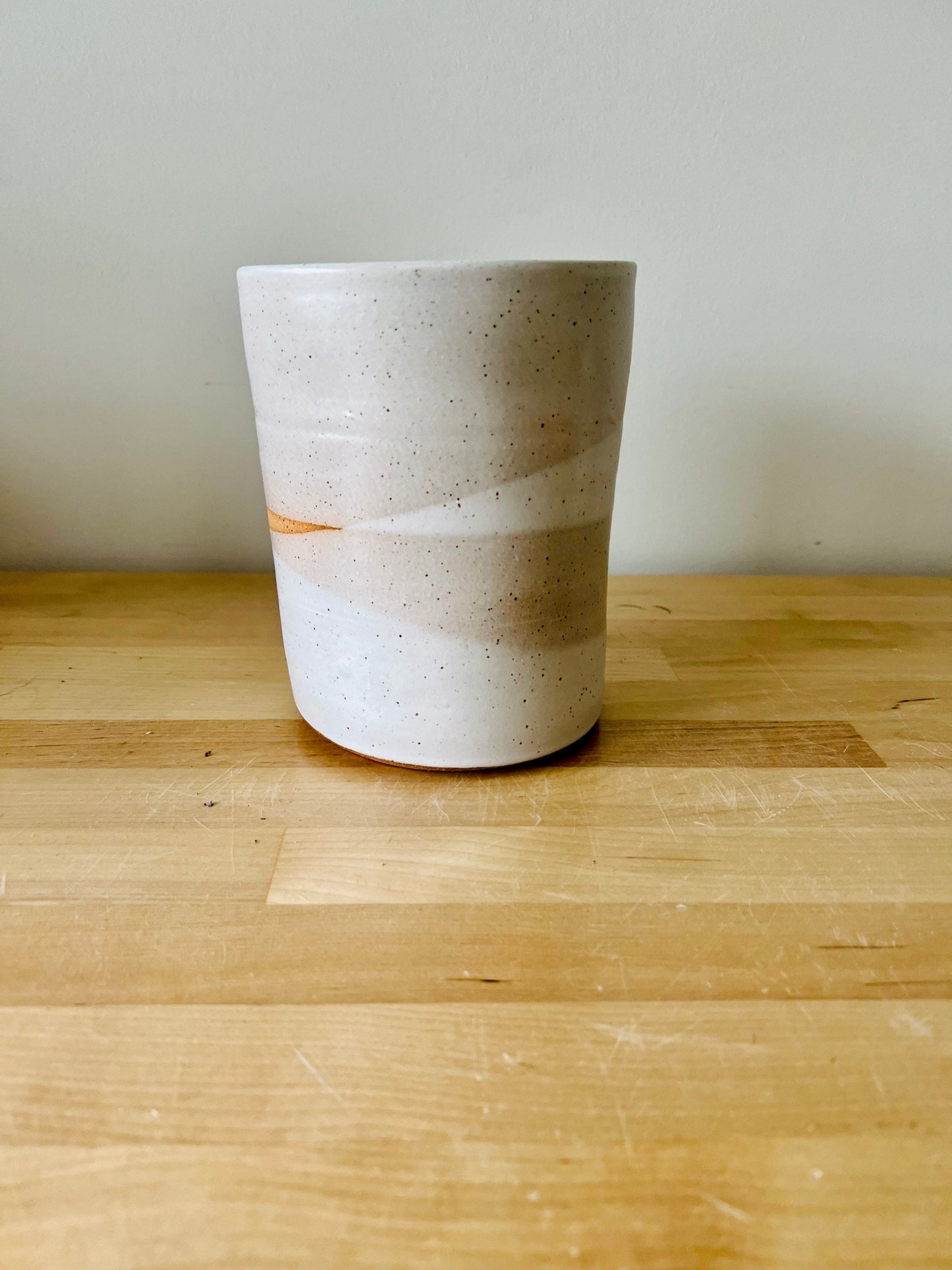 Seconds - sample sale - criss cross utensil holder- ceramic crock- color options