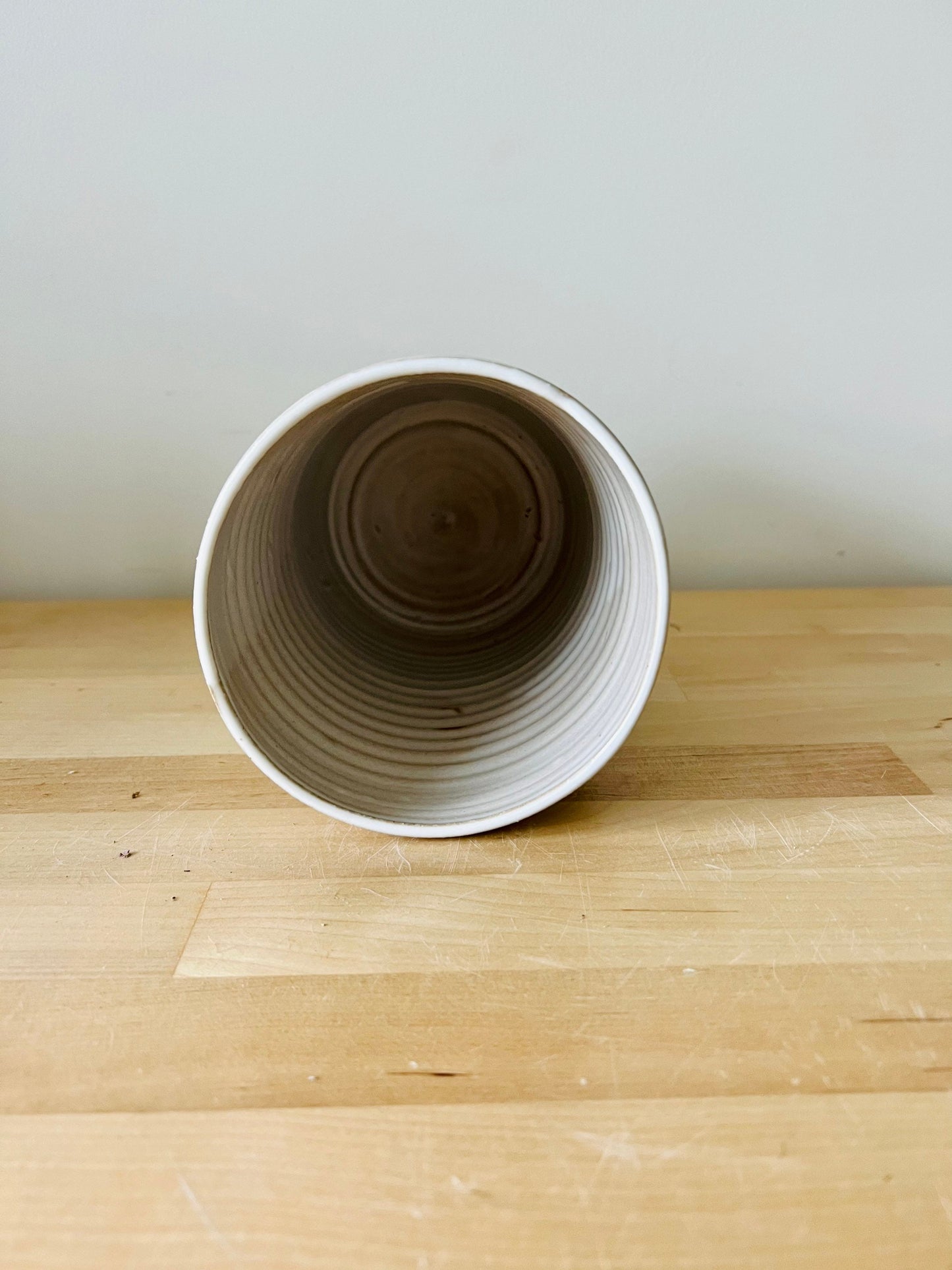 Seconds - sample sale - criss cross utensil holder- ceramic crock- color options