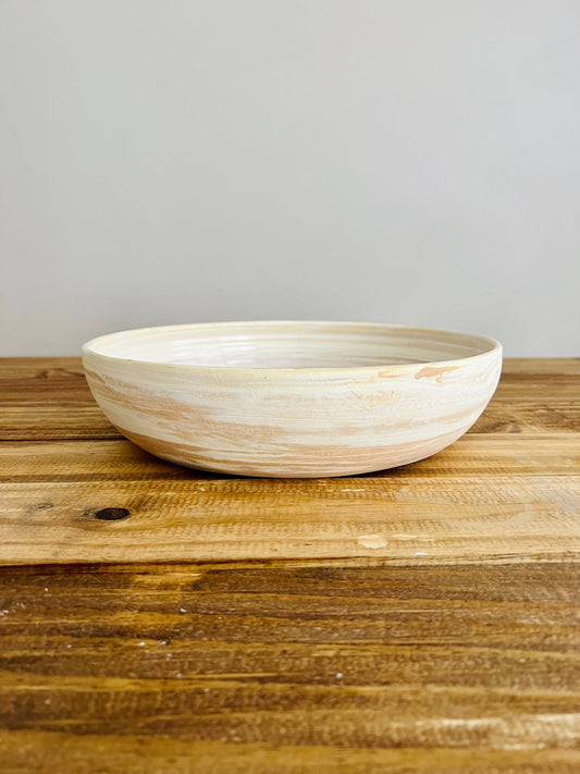 Sample. Light marbled serving dish.Handmade. kitchen decor