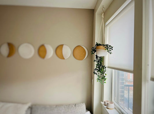 Large Hanging orb planter -ceramic- sample sale