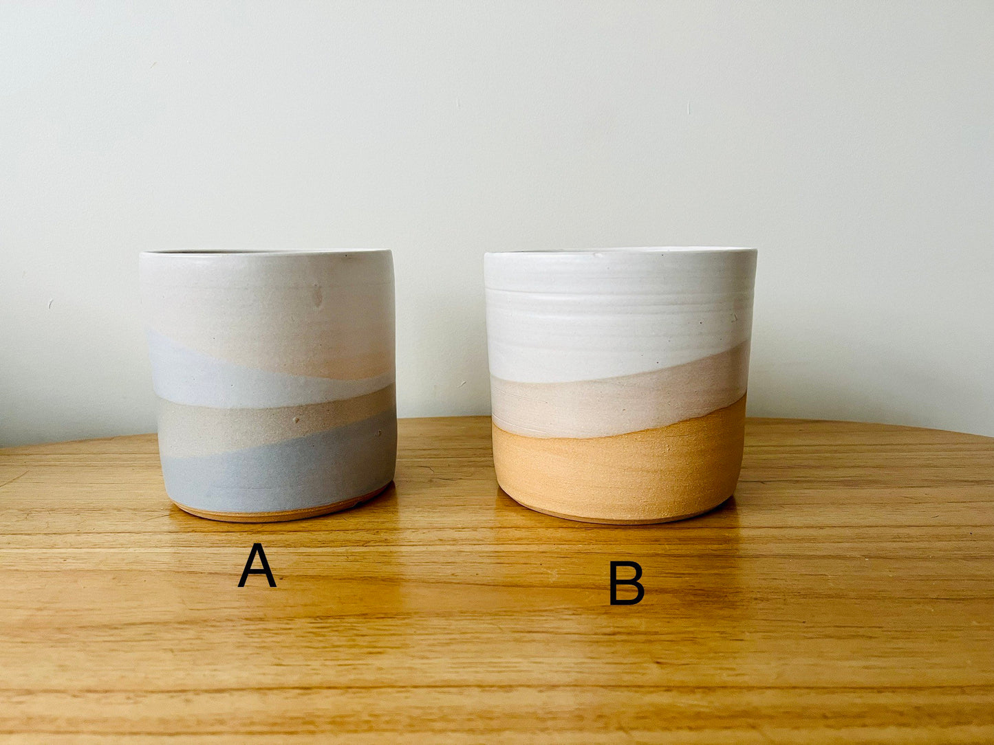 Sample sale- 6 inch planters. Ceramic.
