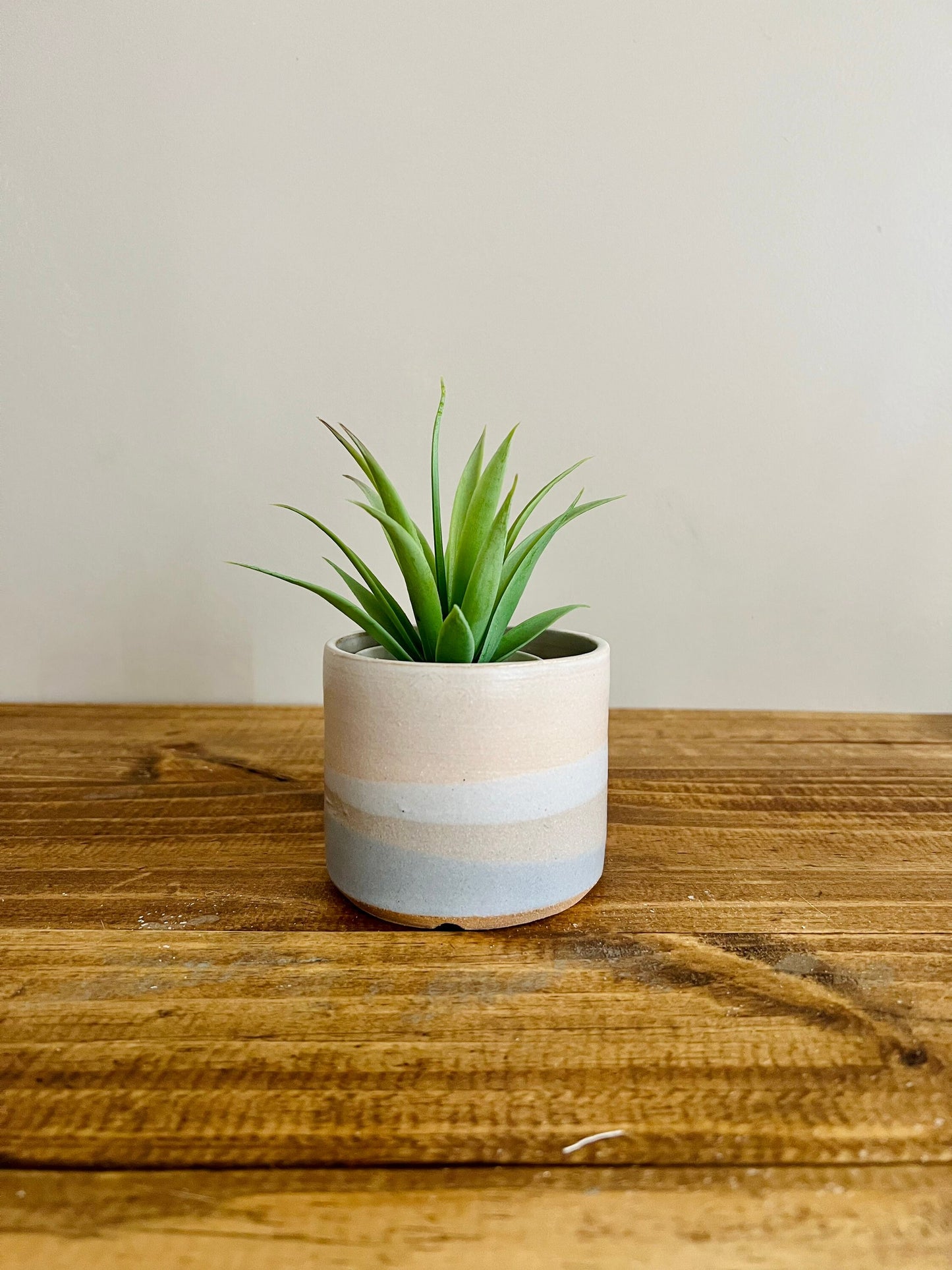 SamPle- Cylinder Succulent pot- drainage hole. 3. Ceramic