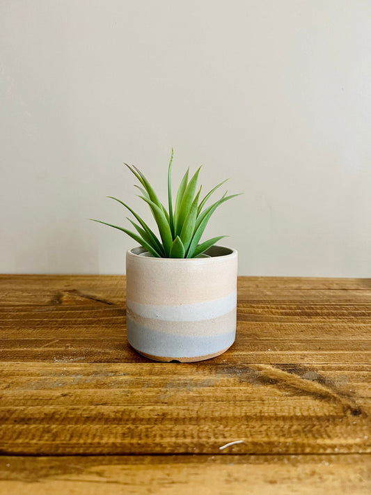 SamPle- Cylinder Succulent pot- drainage hole. 3. Ceramic