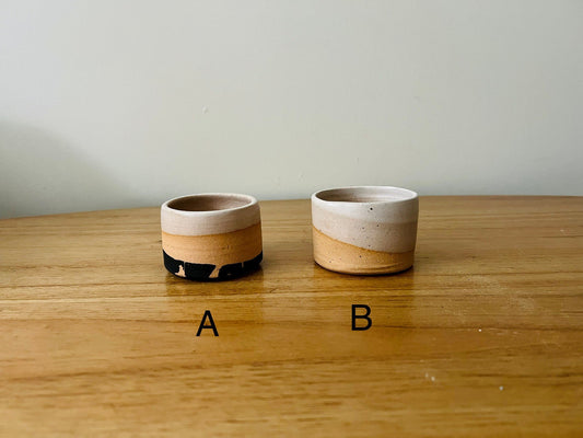 SECONDS-Cylinder Succulent pot- drainage hole . 2 Ceramic