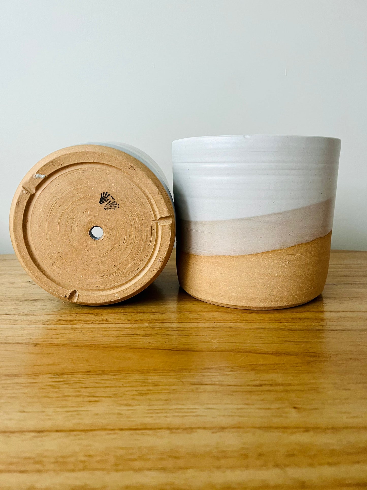 Sample sale- 6 inch planters. Ceramic.