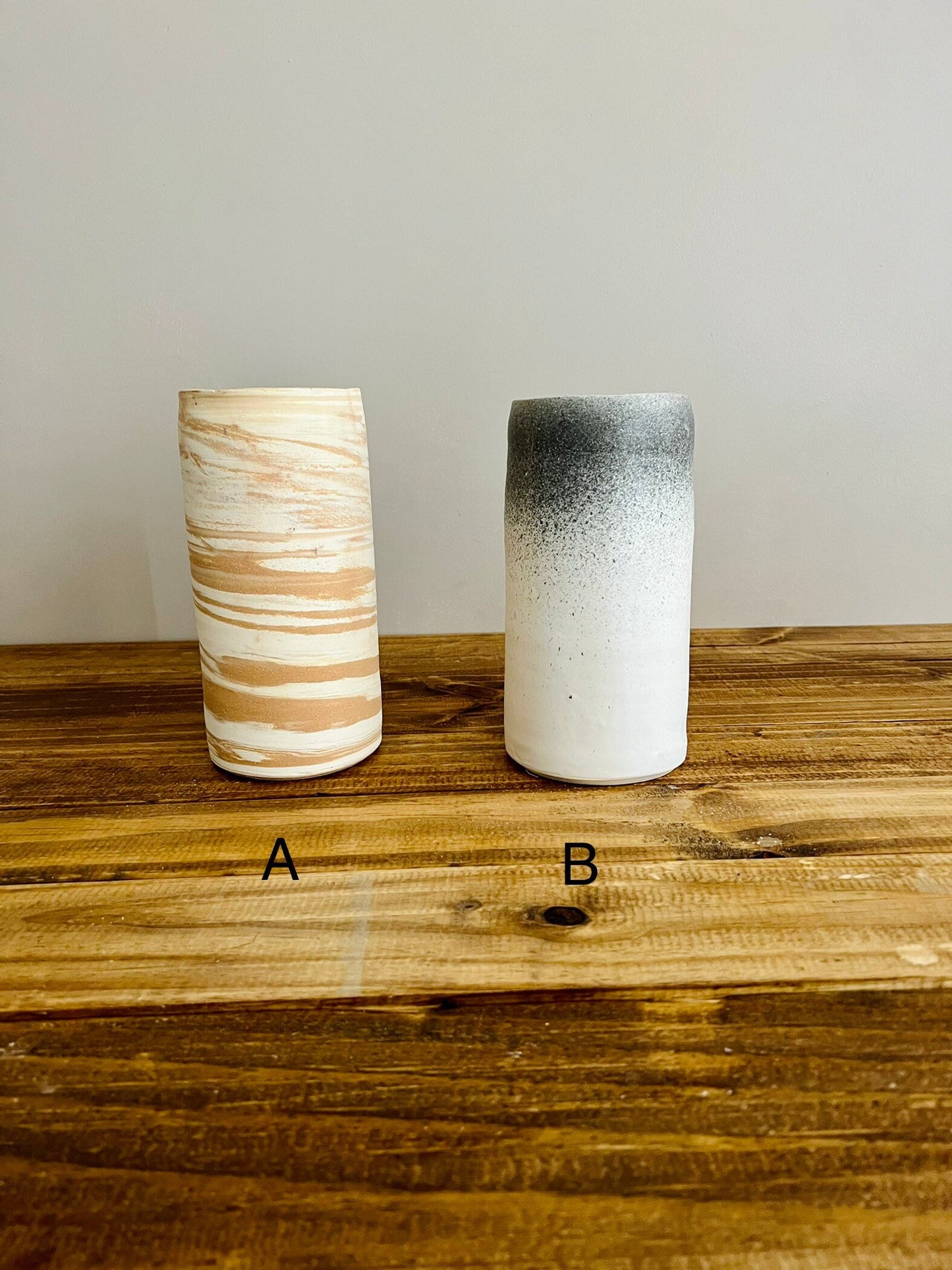 Samples-tall cylinder vase. ceramic- color options- handmade ceramics