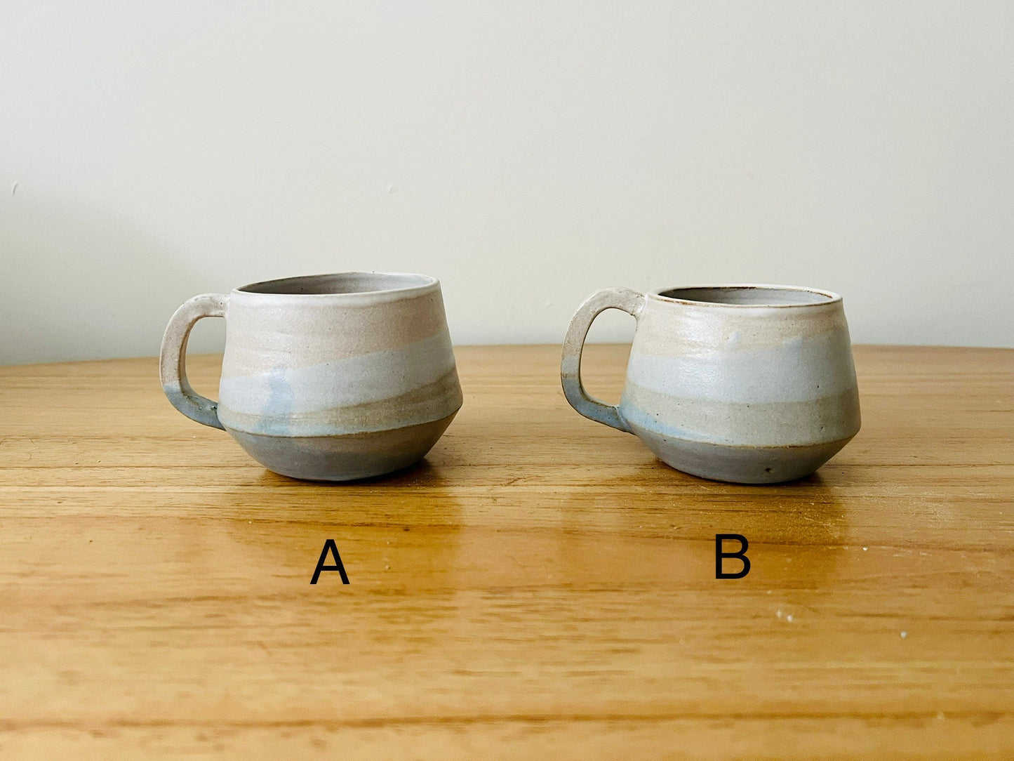 SECONDS-angular espresso cup-small coffee mug- ceramic-blues- handmade kitchen decor