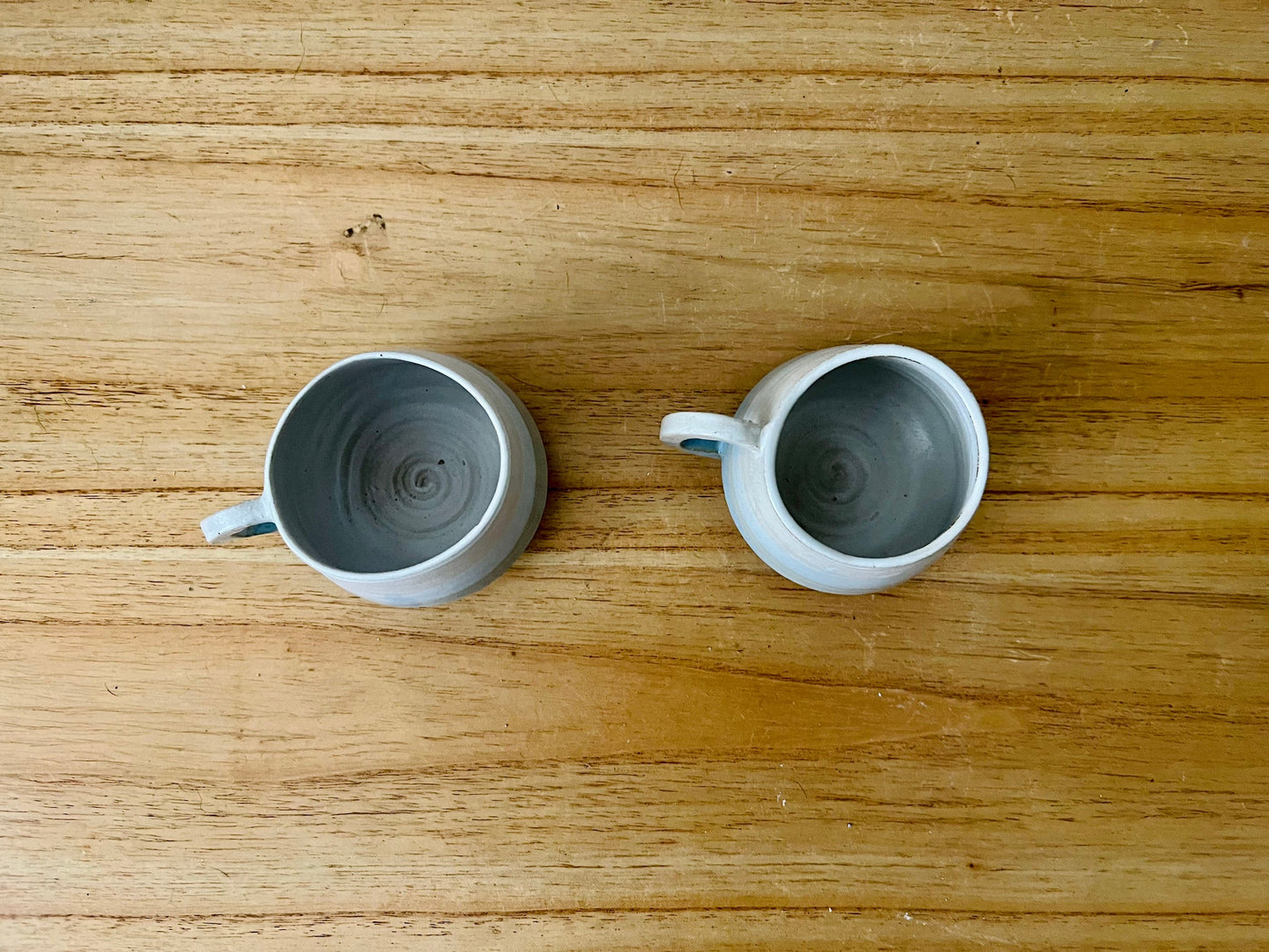 SECONDS-angular espresso cup-small coffee mug- ceramic-blues- handmade kitchen decor