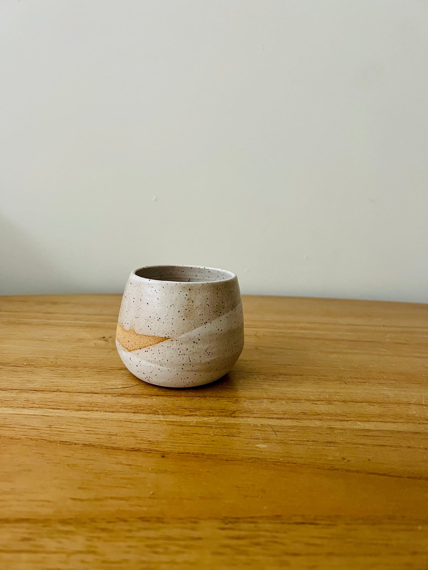 white- ceramic espresso cup- coffee mug- small tumbler- seconds