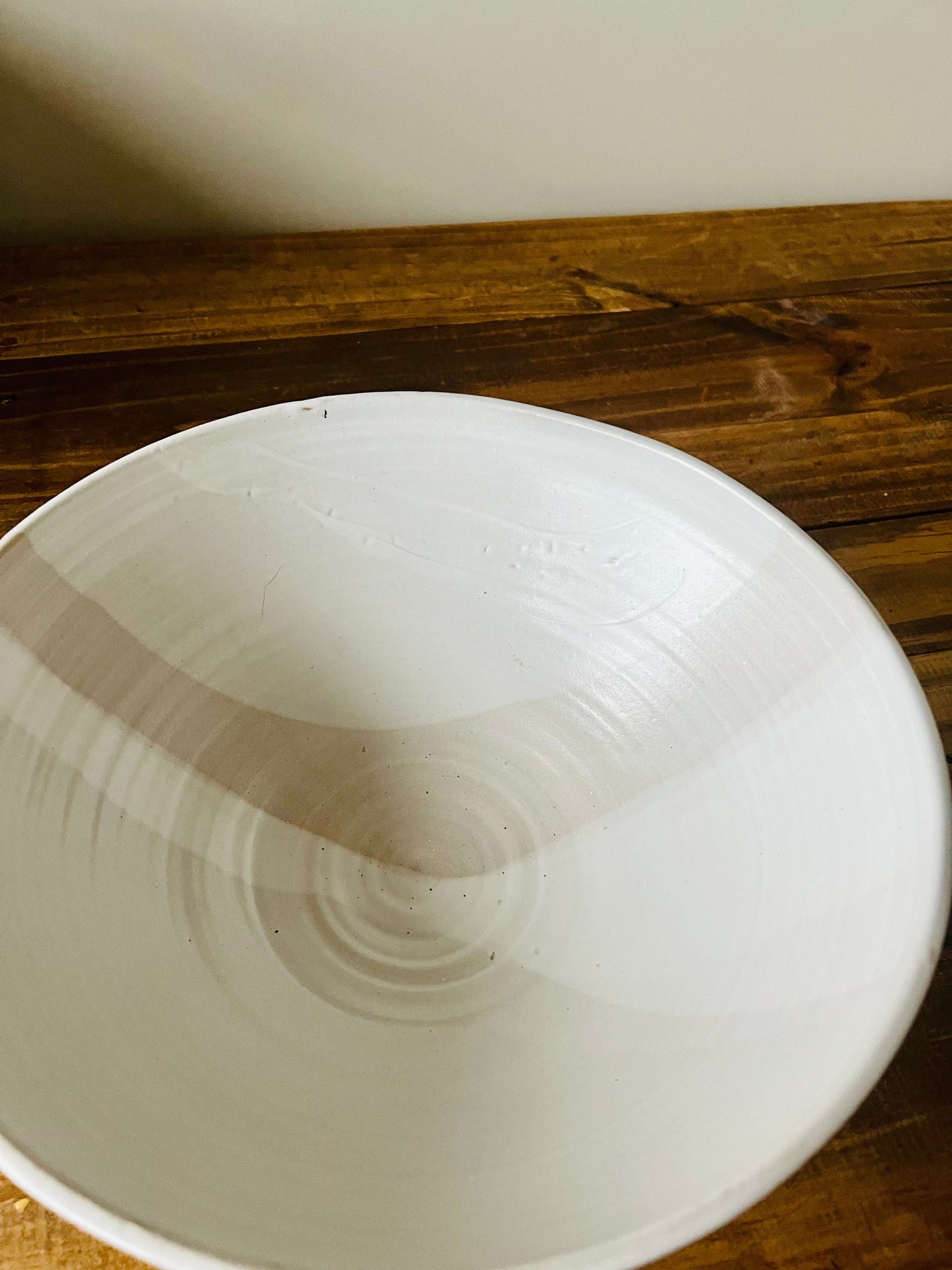 SECONDS- ceramic serving bowl- fruit bowl-salad server-multipurpose dish-kitchenware- bowls- White