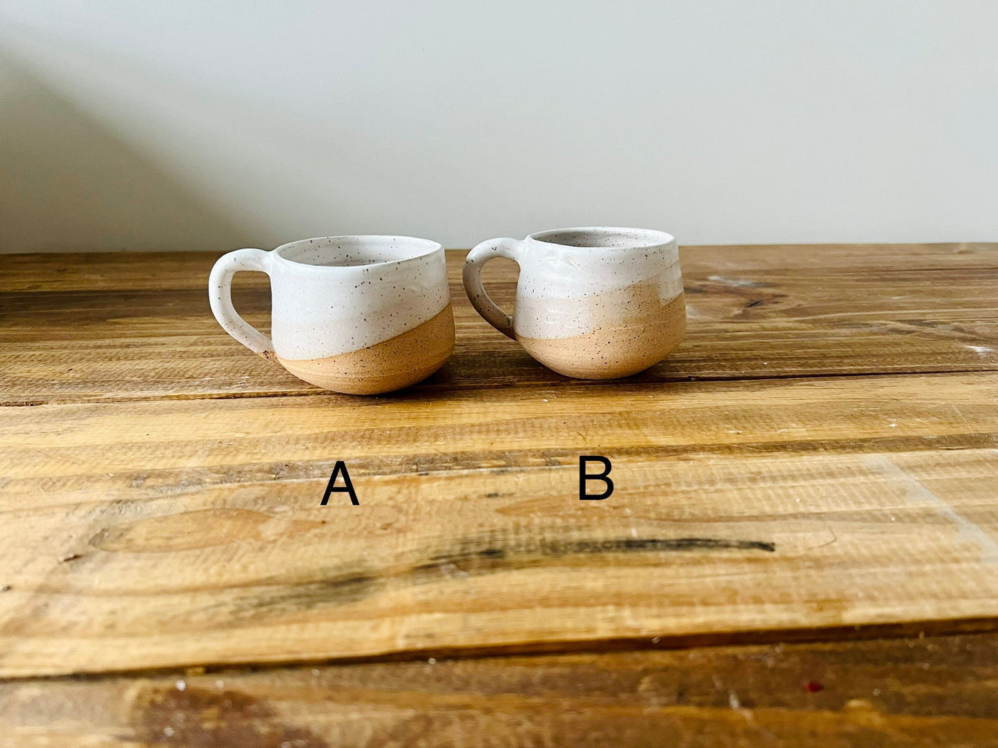 SECONDS-oversized rounded espresso cup- coffee mug- handmade kitchen decor