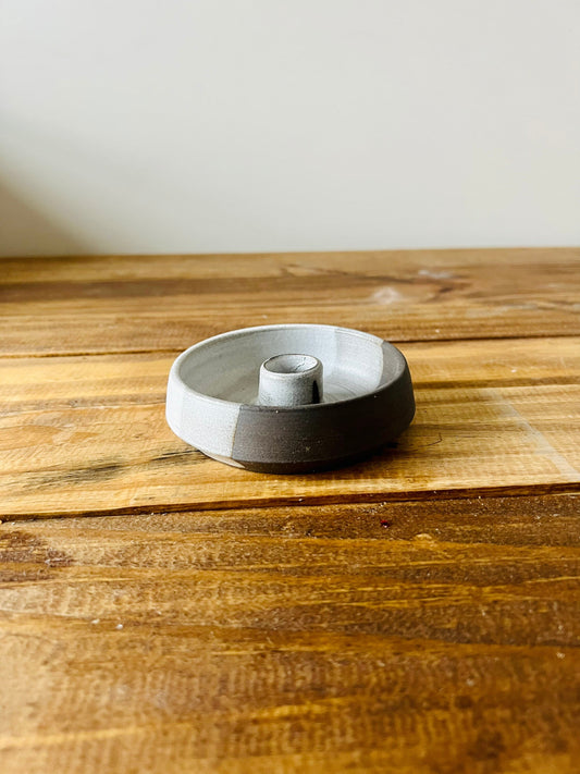 SAMPLE angled burner tray- santo palo- incense- sage- handmade.