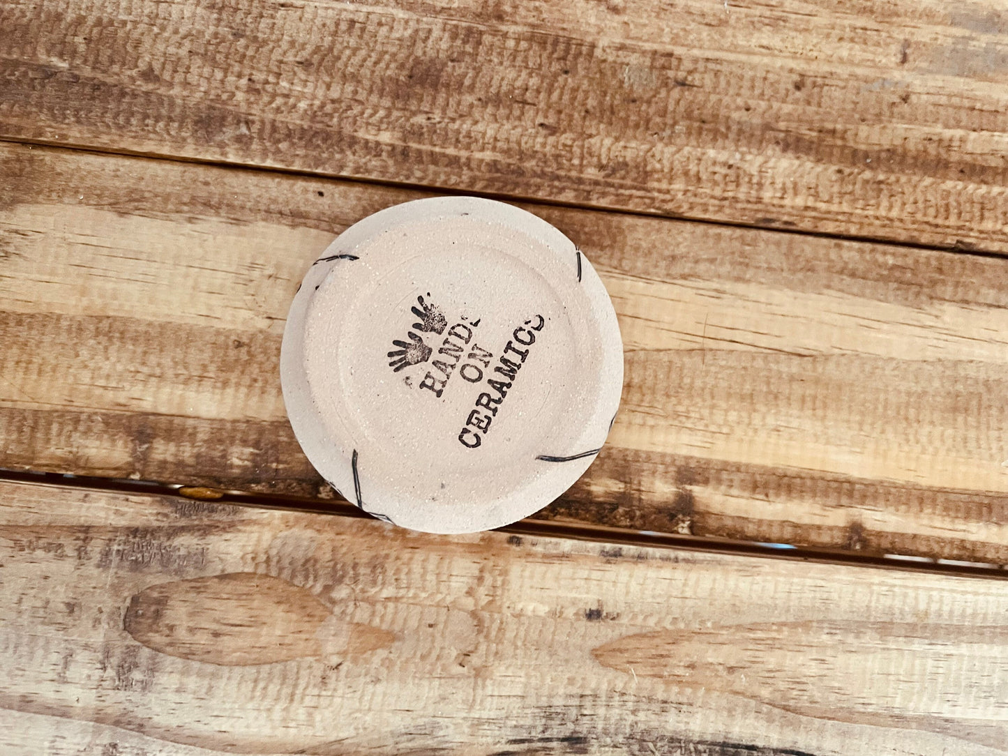 Floral Candle Holder for Taper Candle - Handmade Ceramic