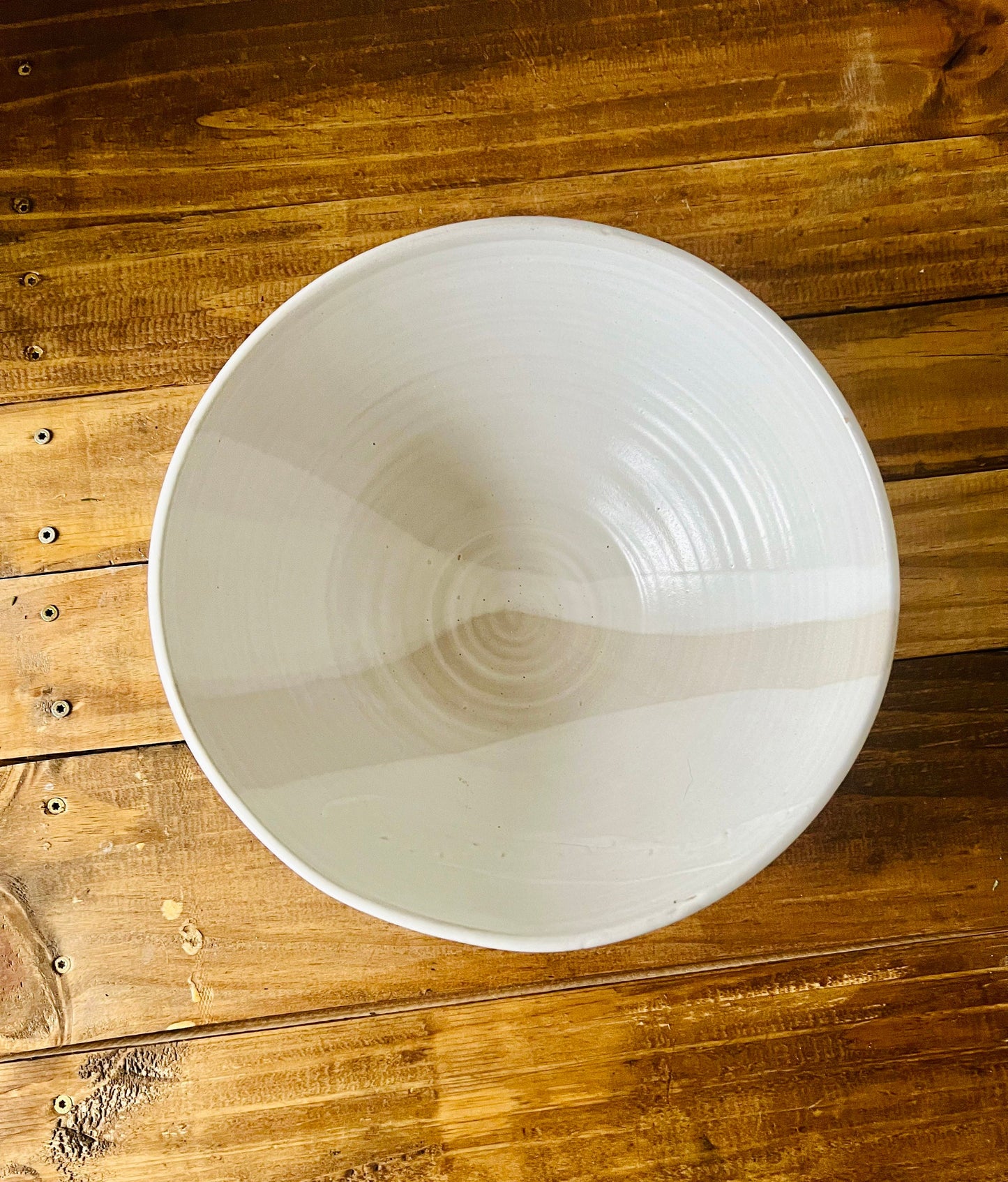 SECONDS- ceramic serving bowl- fruit bowl-salad server-multipurpose dish-kitchenware- bowls- White