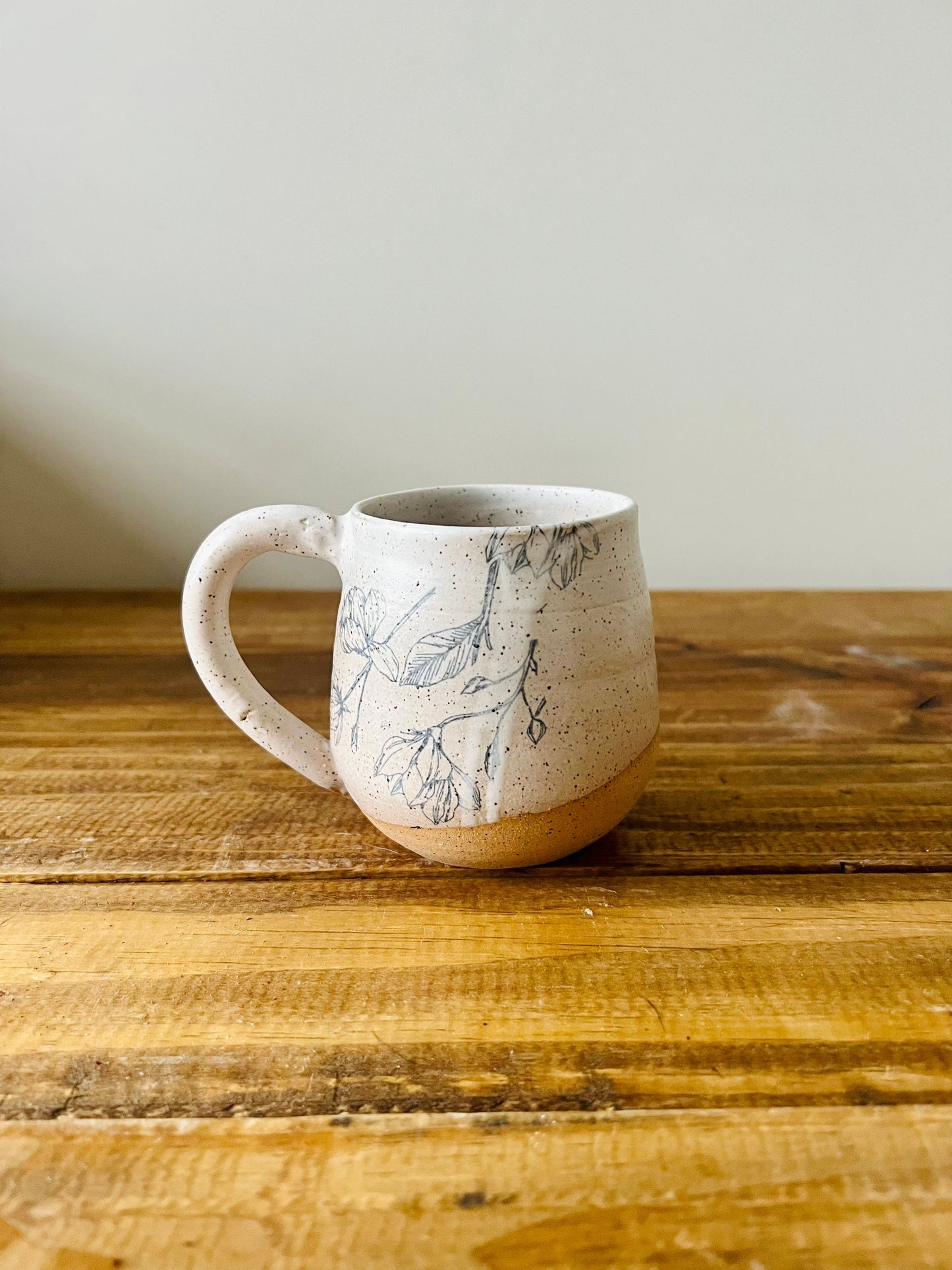 SECONDS-rounded Coffee cup- coffee mug- handmade kitchen decor