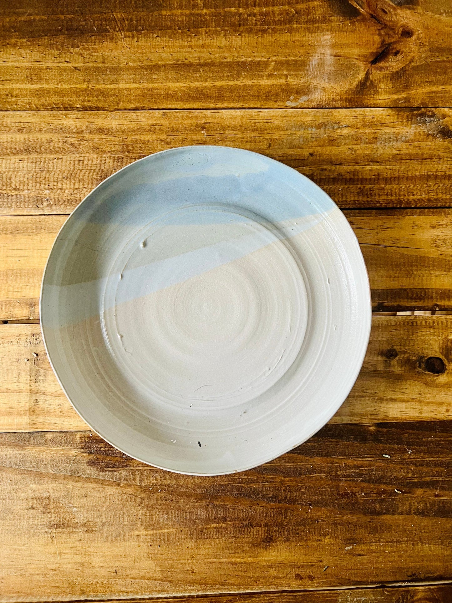 SECONDS-  blues blate handmade.