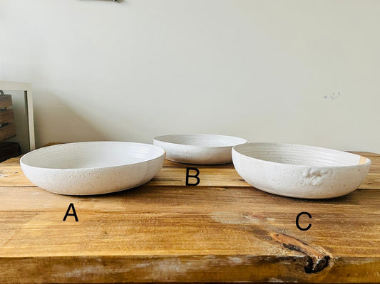 SECONDS-ceramic serving bowl platter- fruit bowl-pasta server-multipurpose dish-kitchenware