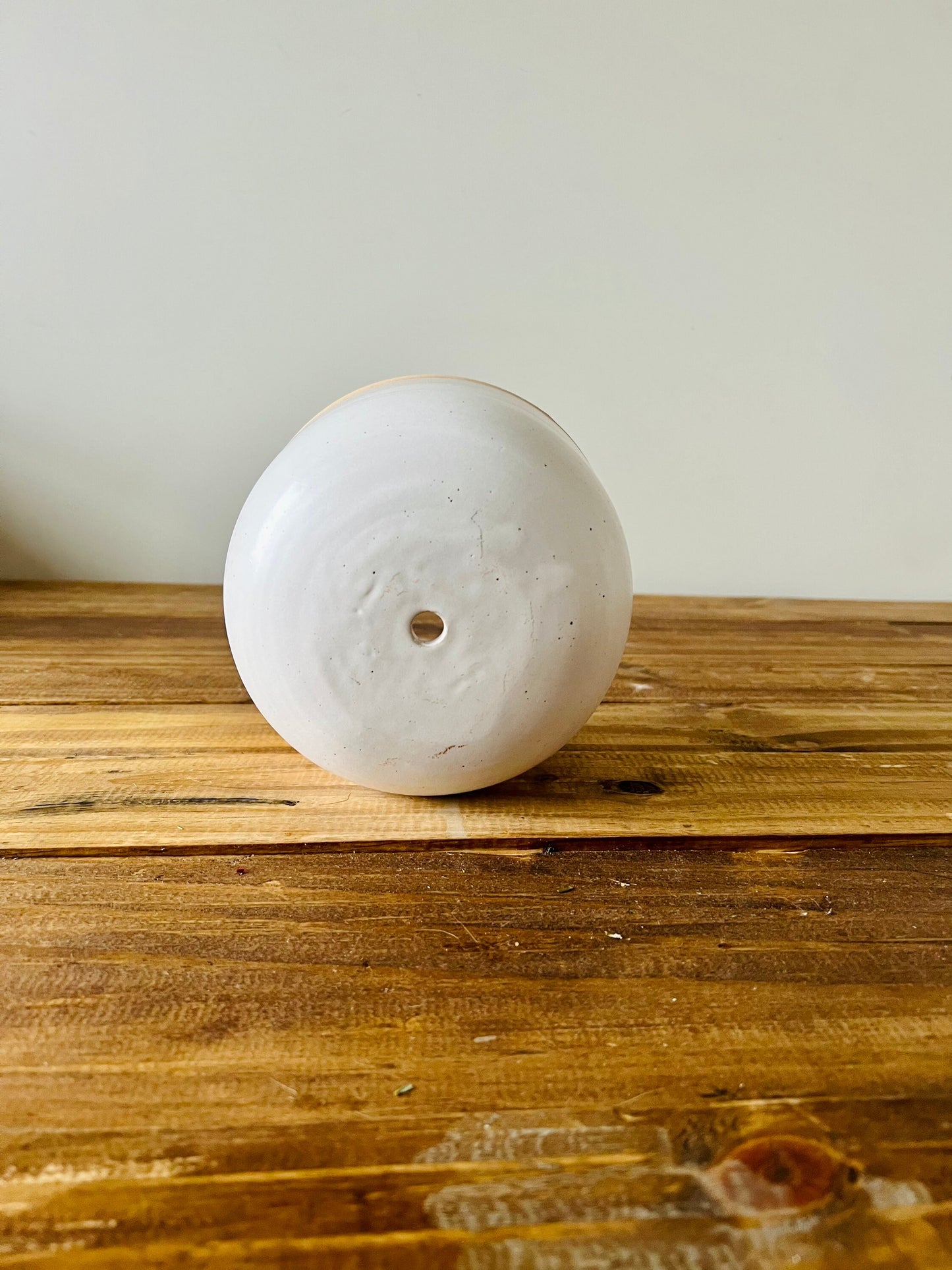 Large Hanging orb planter -ceramic- sample sale
