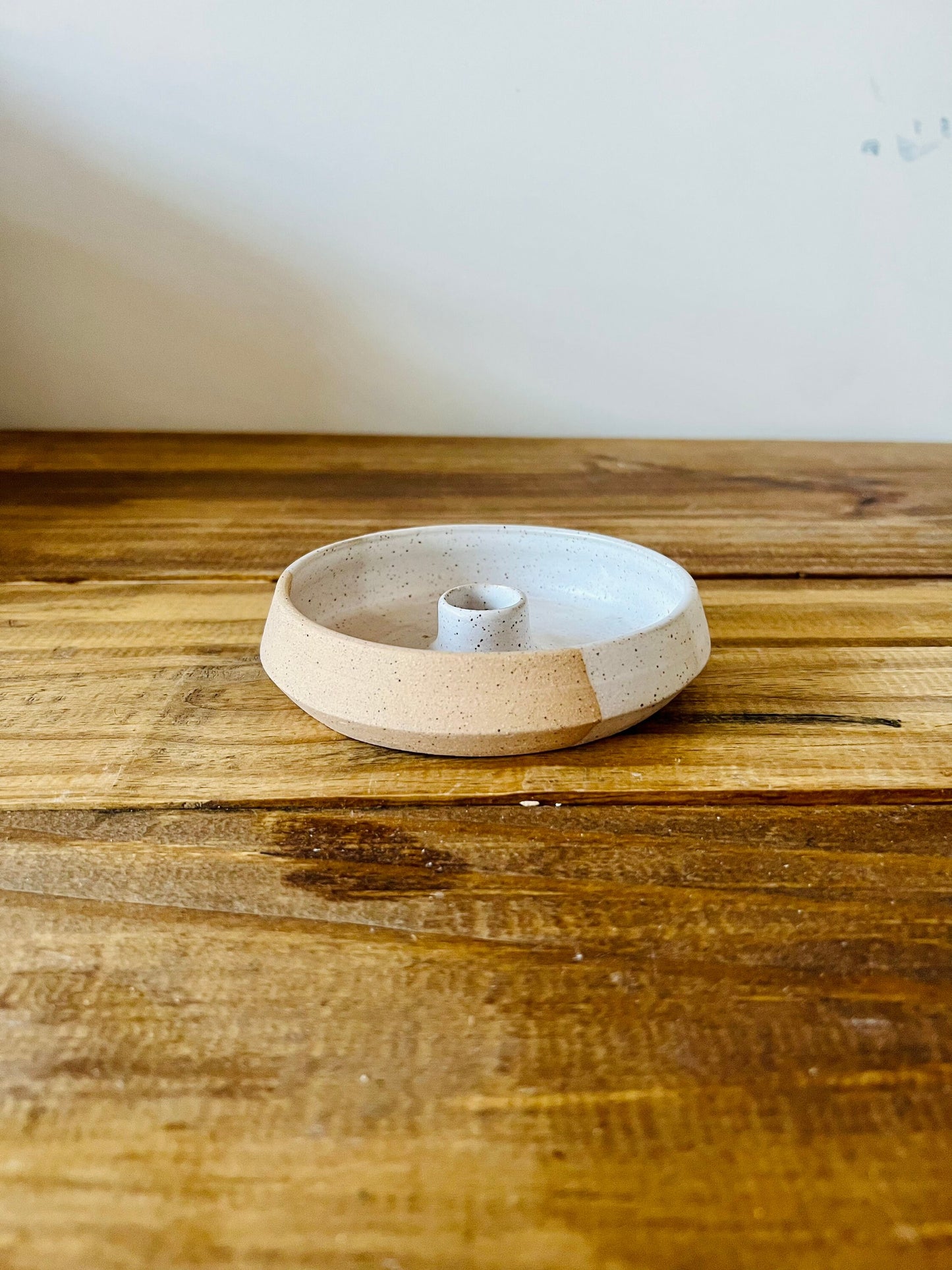 SECONDS-angled burner tray- santo palo- incense- sage- handmade.