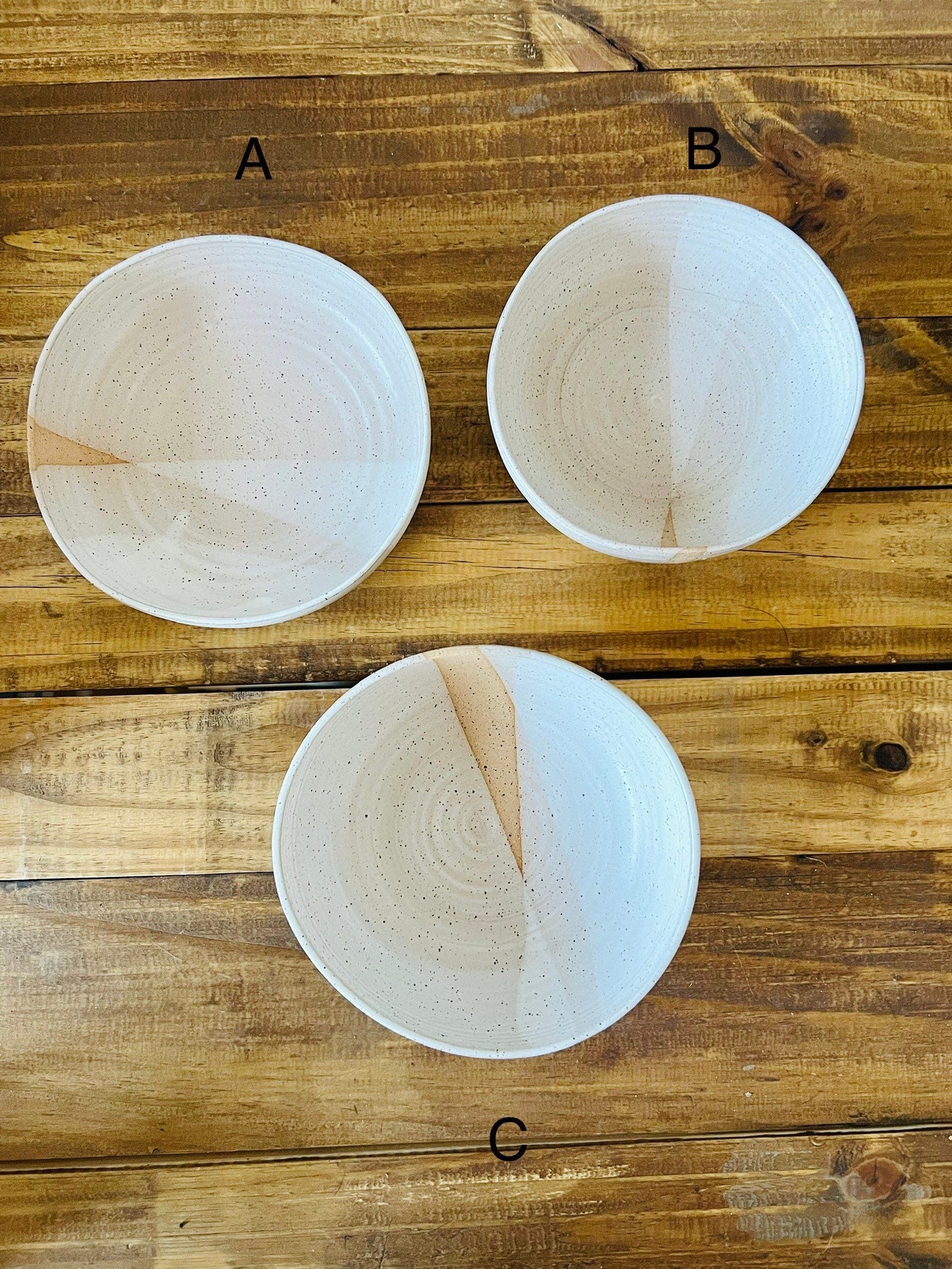 SECONDS- Cross cross wide bottom bowls. Handmade. white. kitchen decor