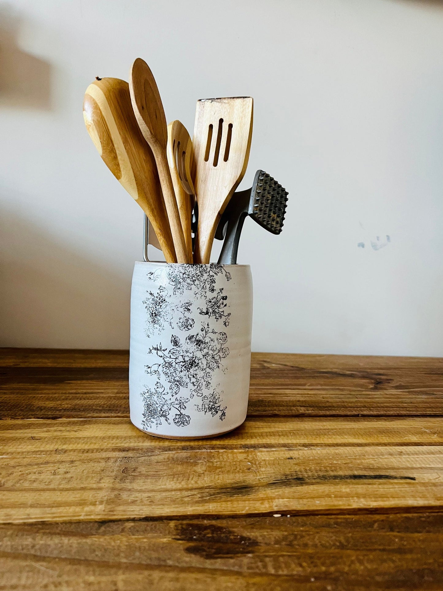 Samples- floral utensil holder - ceramic- handmade ceramics