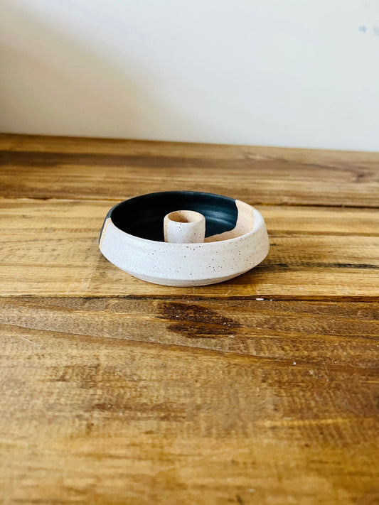 Sample- angled burner tray- santo palo- incense- sage- handmade.