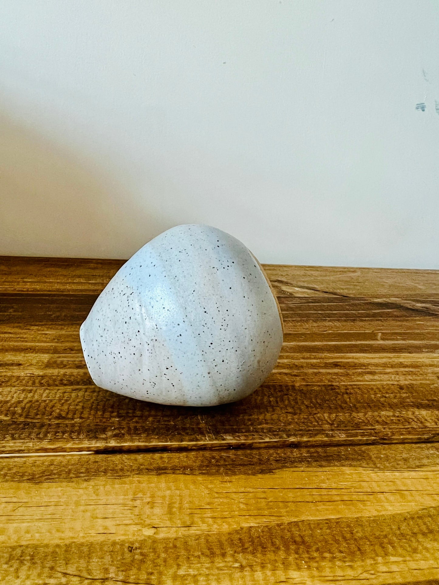 Seconds - Criss-Cross Bud Vase - Wide Bottom (Handmade Ceramic Vase - Blues Bud Vase)