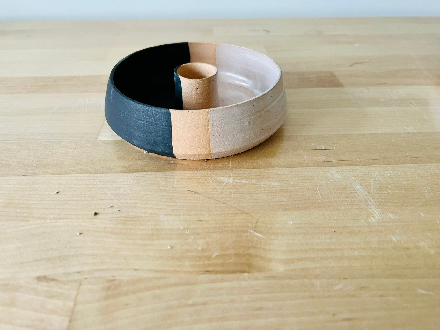 Sale- angled burner tray- santo palo- incense- sage- handmade.