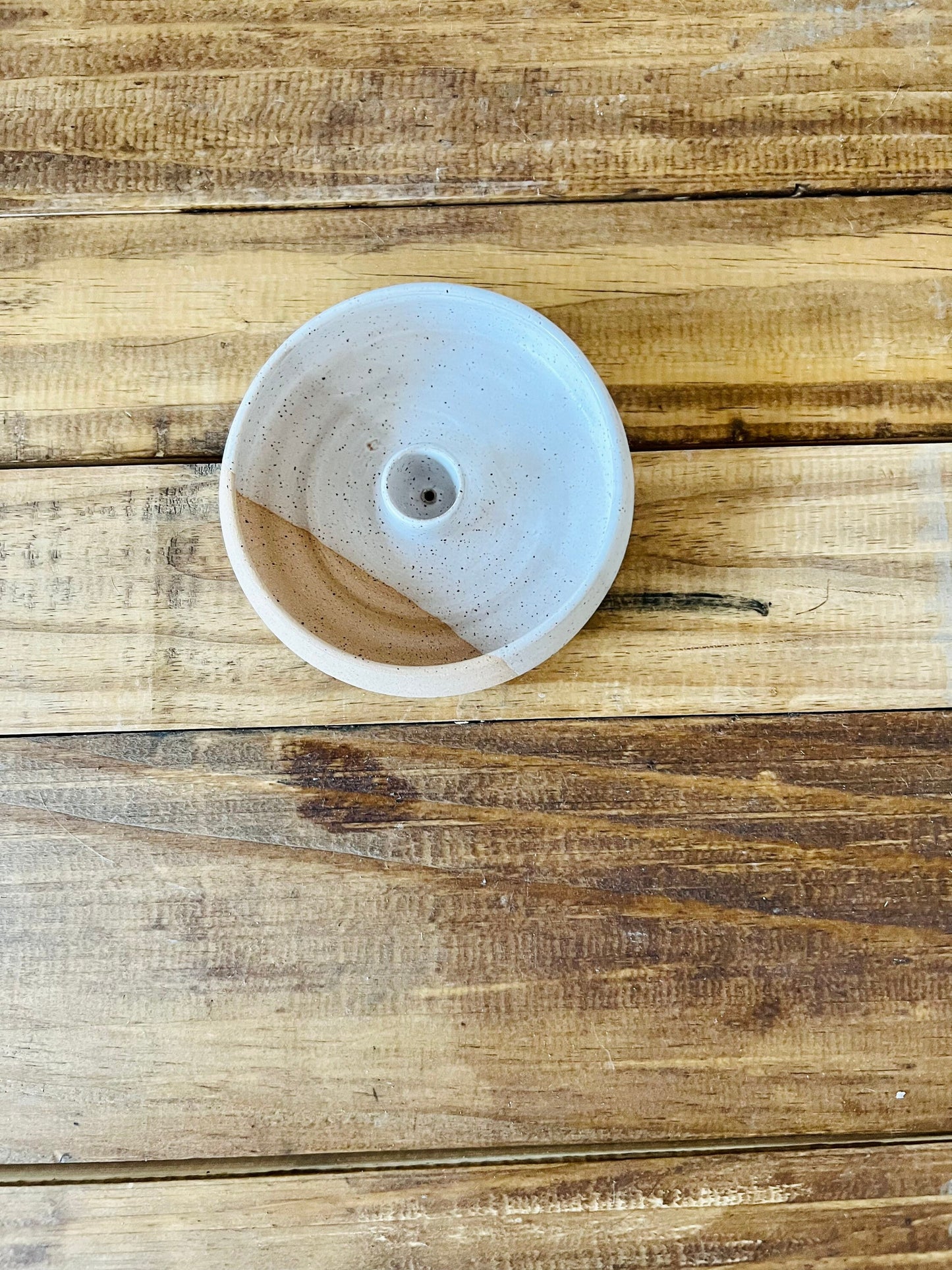 SECONDS-angled burner tray- santo palo- incense- sage- handmade.