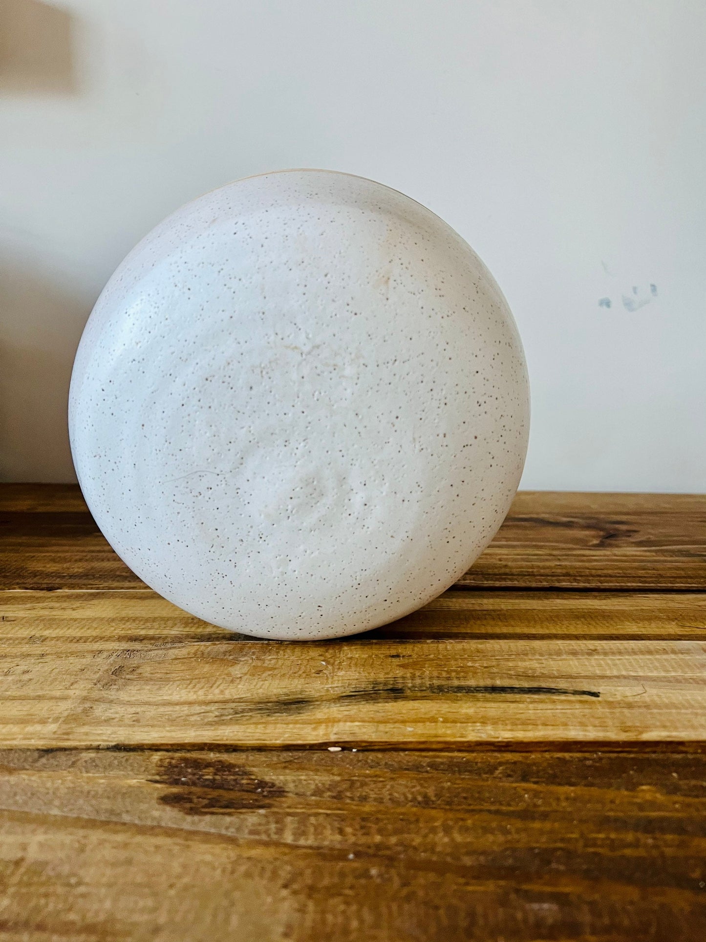 seconds- Hanging orb planter -ceramic- with hanging cord.