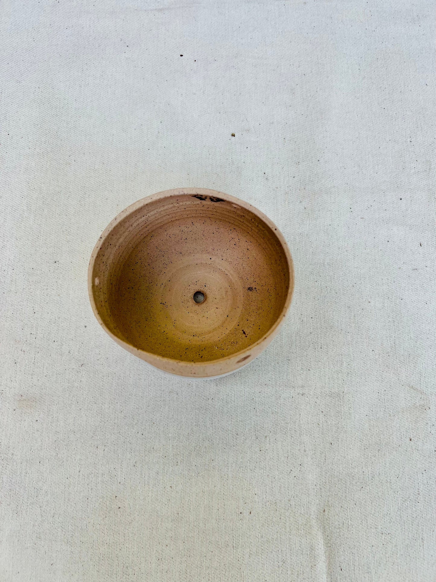 Seconds - Hanging Orb Planter with Cord - White - Handmade Ceramic