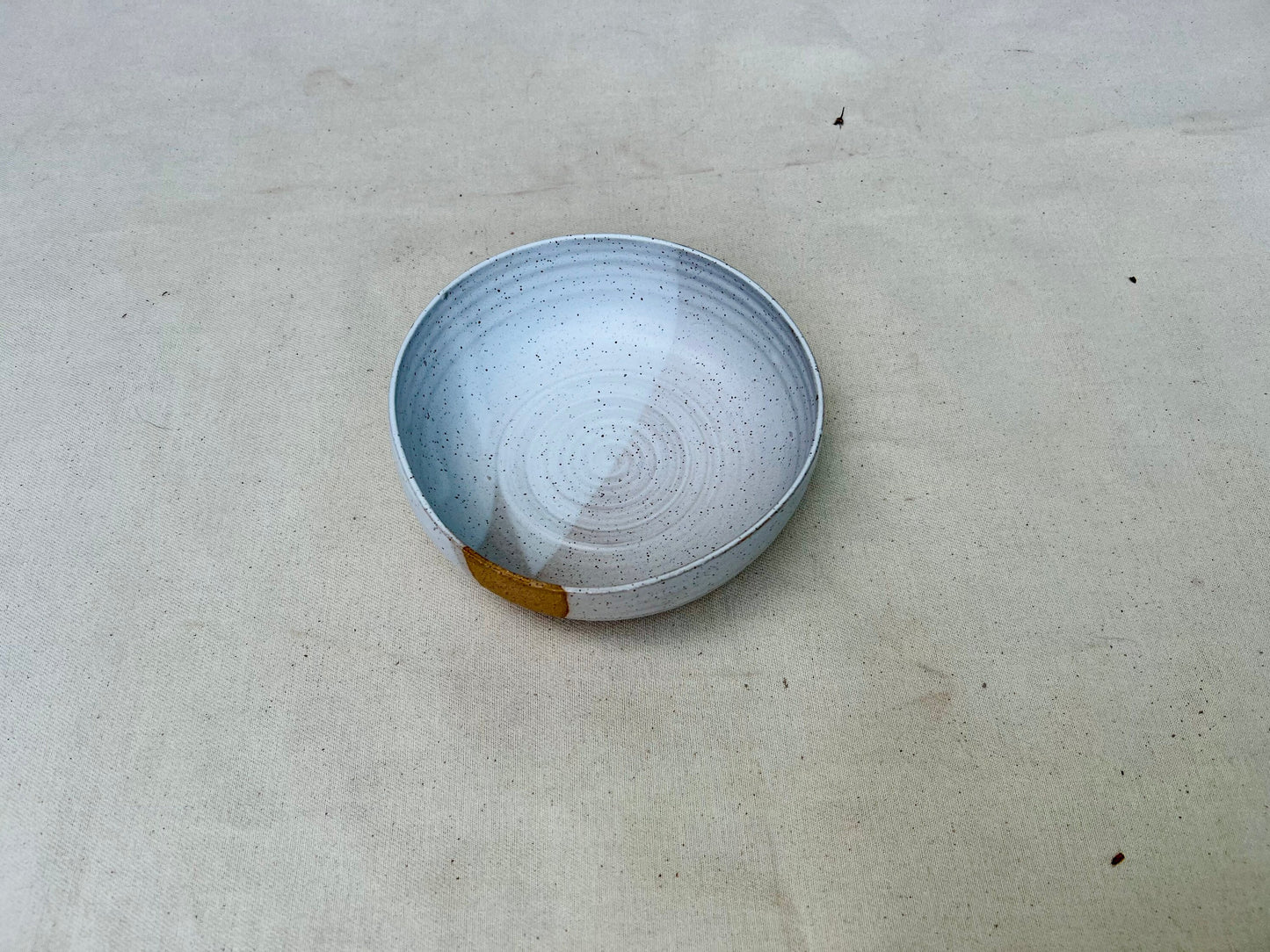 Seconds - Pasta Bowl - Speckled White and Natural Stoneware - Handmade Ceramic Kitchenware