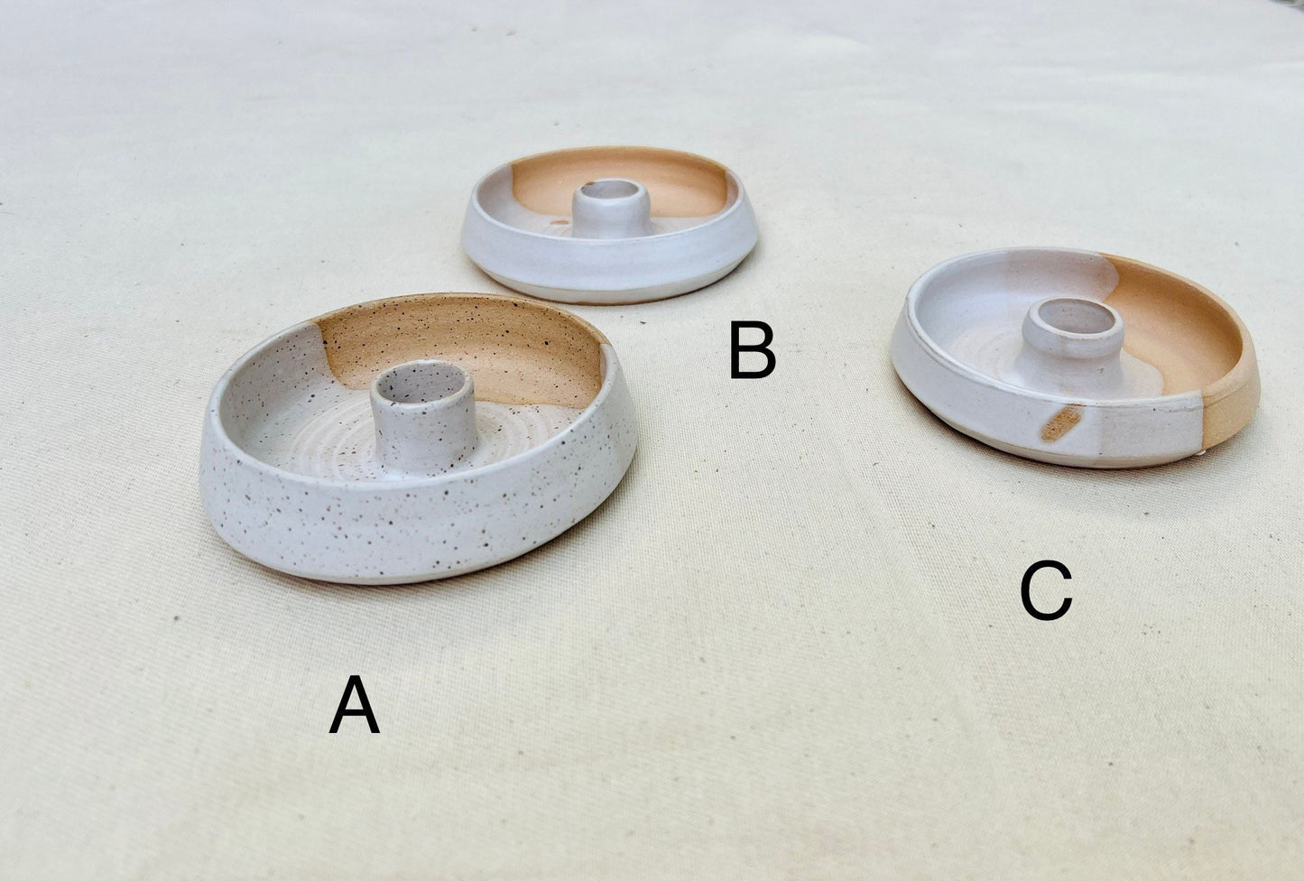 Seconds - Angled Incense Burner Tray - Handmade Ceramic - Palo Santo - Sage