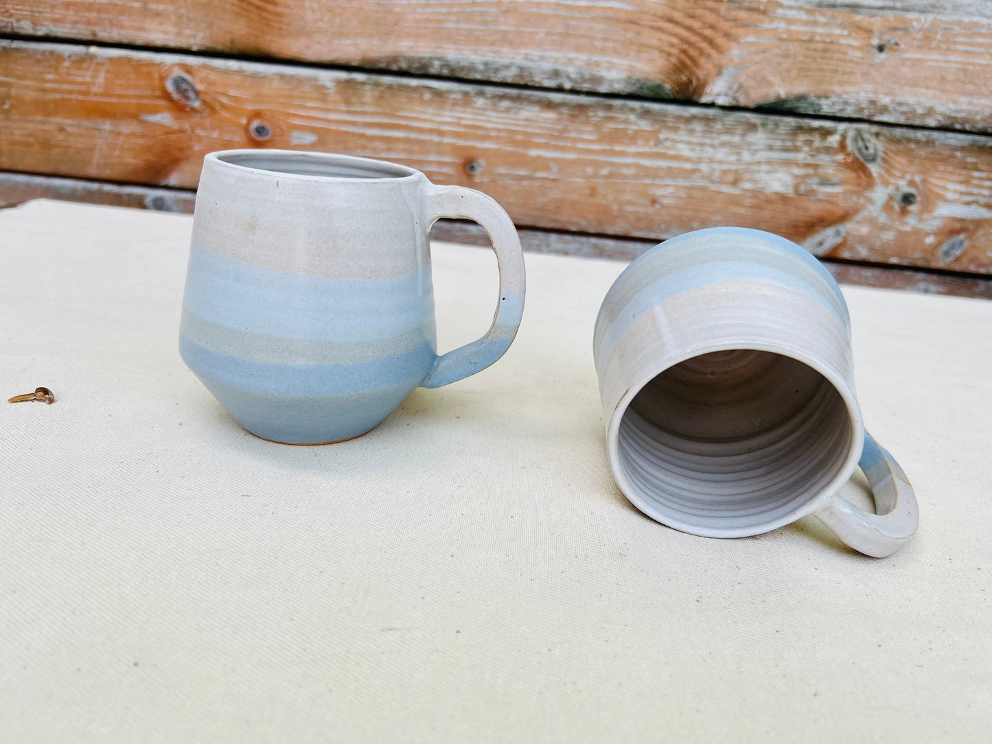 Seconds - Criss-cross Angled Mugs - Ocean Blues