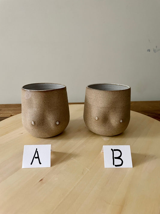 Seconds - Boob Mug - Natural White - Handmade Ceramic Coffee Mug