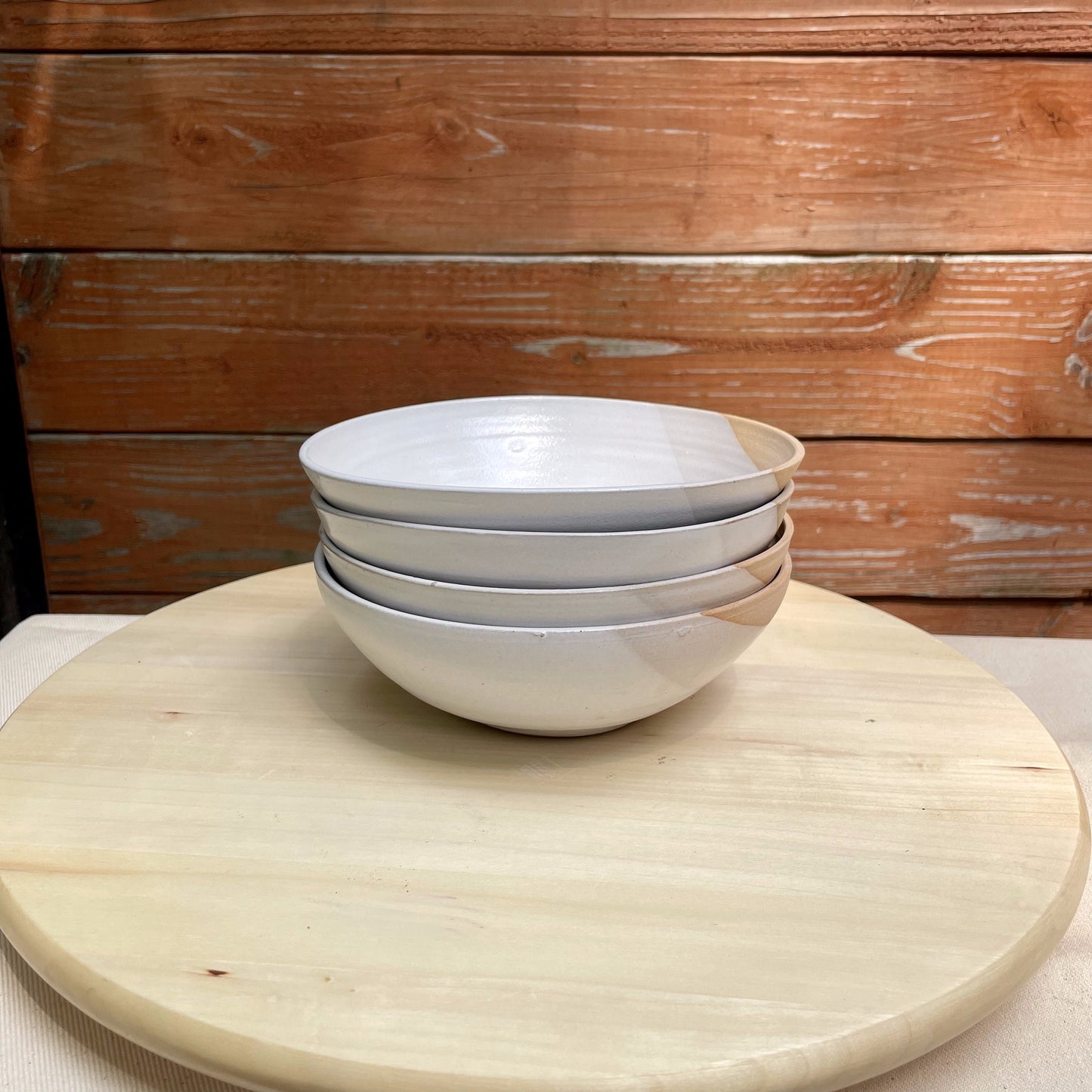 Seconds - Angled Bowls - White - Handmade Ceramic Kitchenware