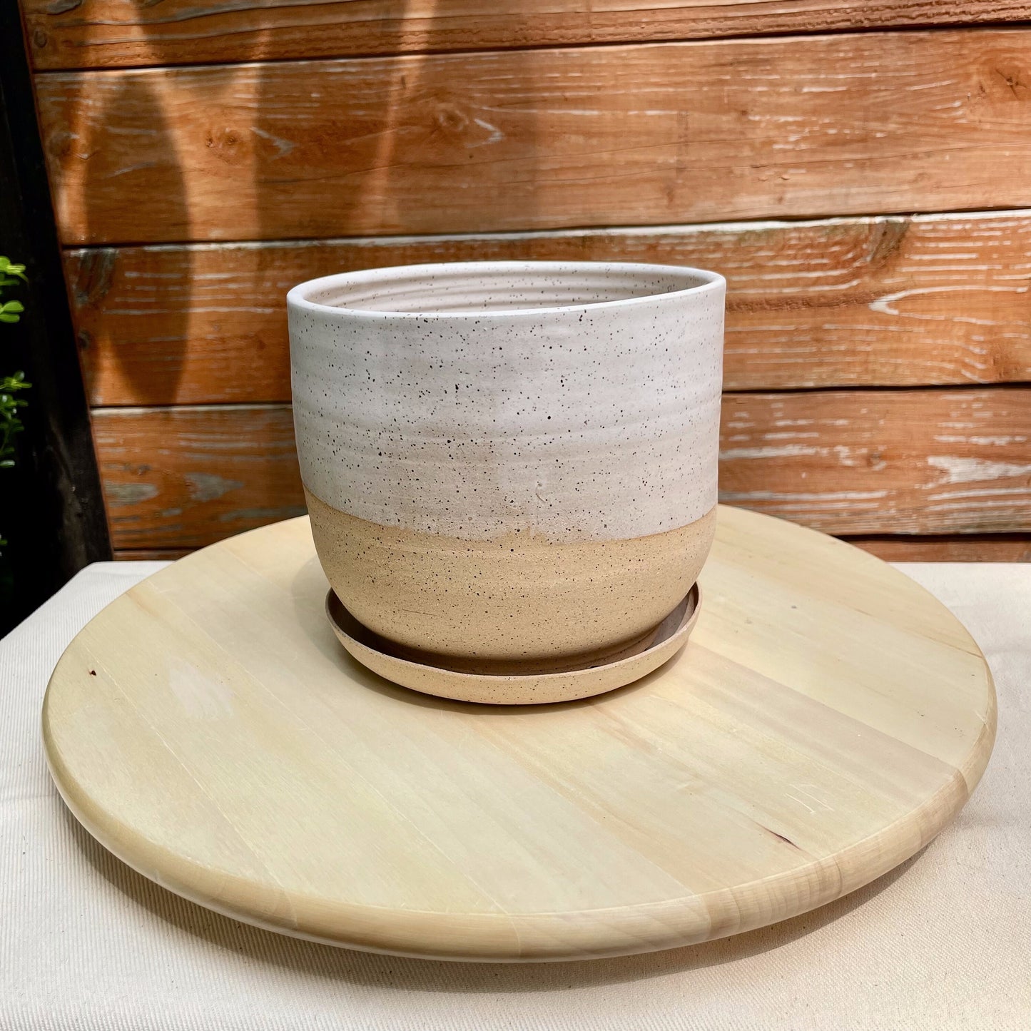 Seconds - Planter Pot with Drainage Hole - White - Handmade Ceramic