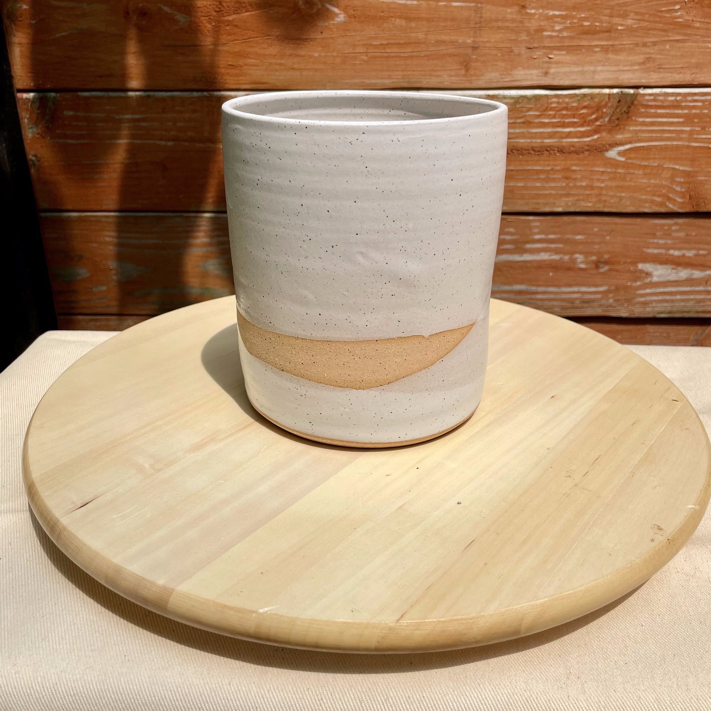 Seconds - Criss-Cross Utensil Holder - Vase - White