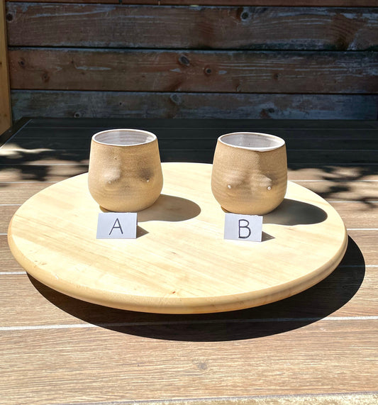 Seconds - Boob Mug - White - Handmade Ceramic Coffee Mug