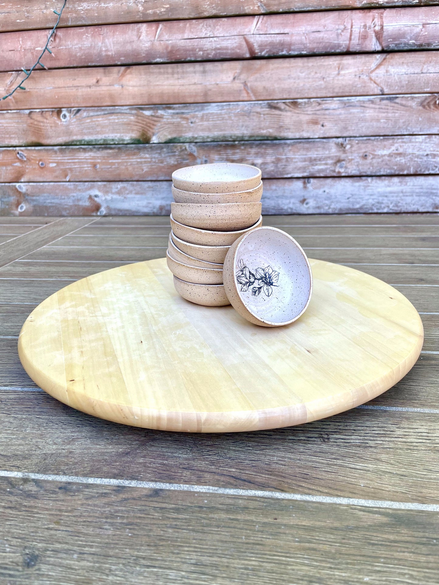 Seconds - Floral Ramekin - White - Handmade Ceramic Kitchenware