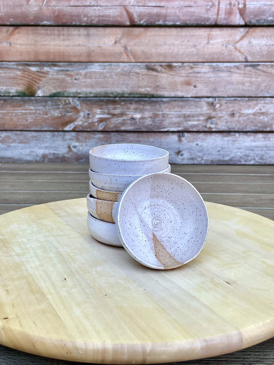 Seconds - Criss-Cross Ramekin - White - Handmade Ceramic Kitchenware