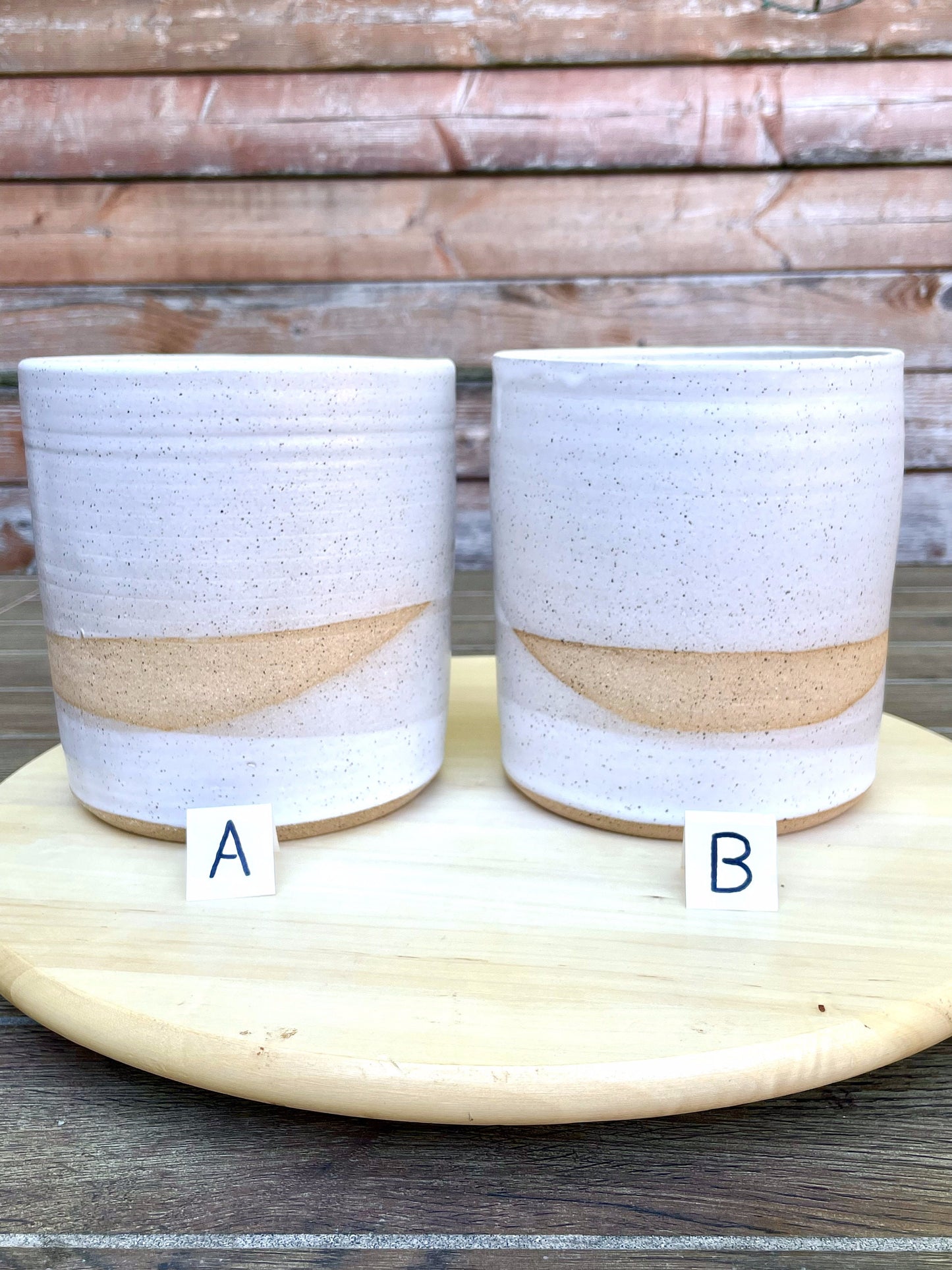 Seconds - Criss-Cross Utensil Holder - Handmade Ceramic Crock