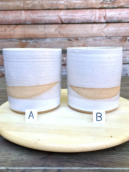 Seconds - Criss-Cross Utensil Holder - Handmade Ceramic Crock