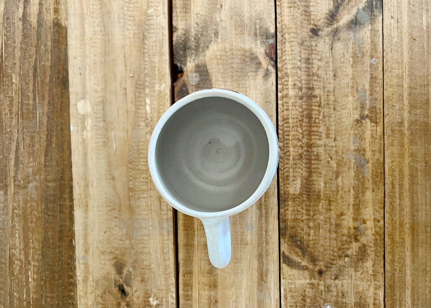 SALE! 50% off - Shroom Mug - White - Handmade Ceramic Coffee Mug - Distressed Mushroom Design