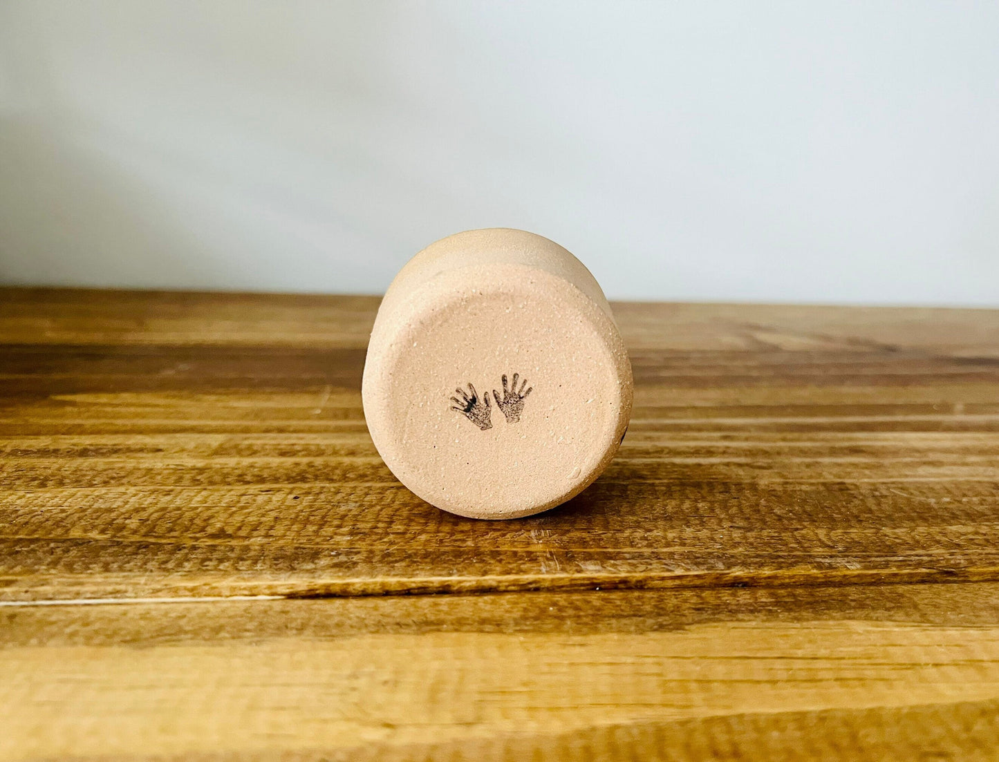 Floral Ceramic Matchstick Holder - Natural Stoneware Texture - Strike-on-side - Handmade Ceramic