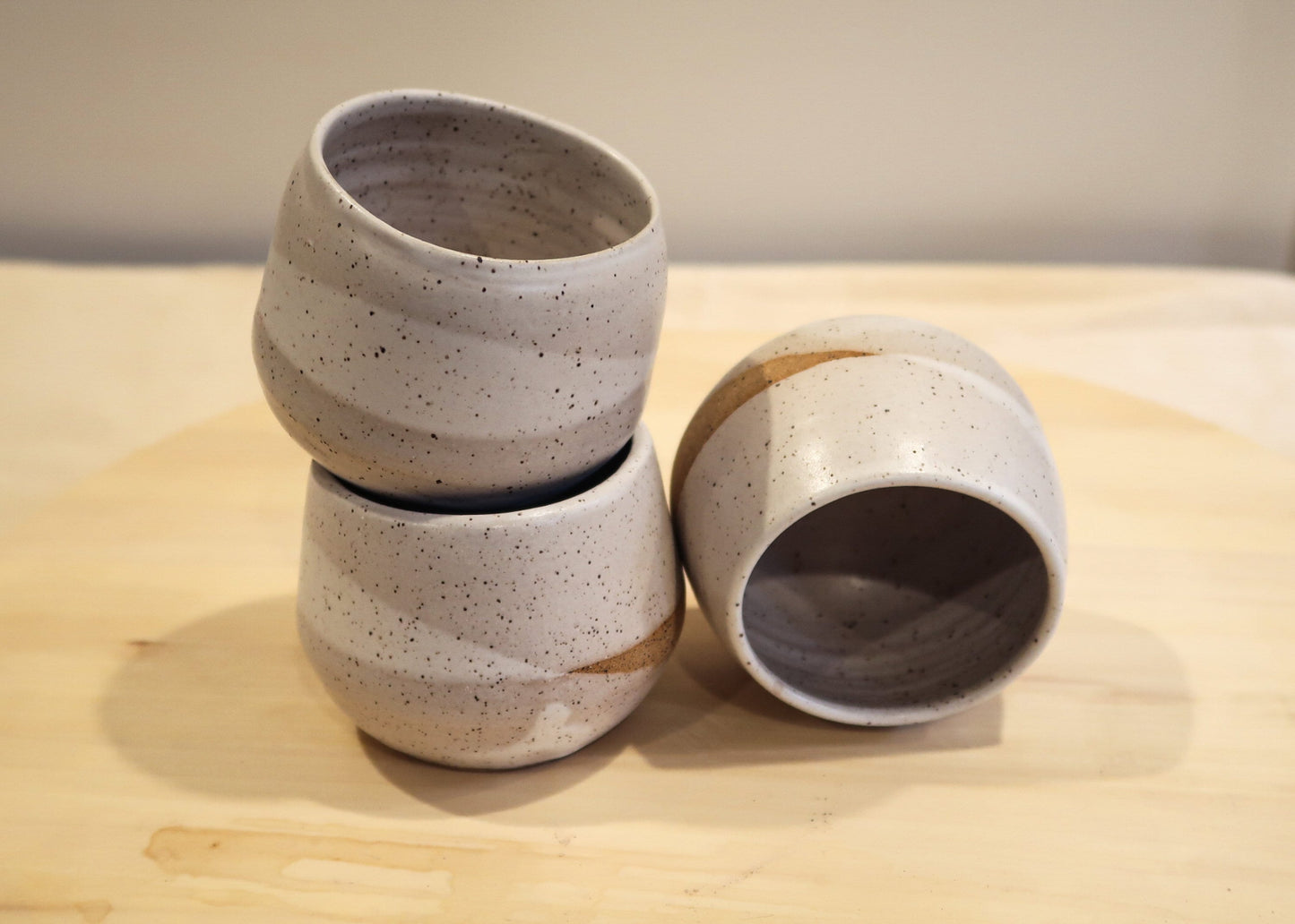 Seconds - Criss-Cross Espresso Cup - White - Handmade Ceramic Kitchenware