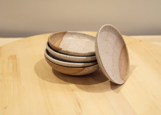 SALE! 50% off Seconds - Angled Ramekin - Speckled White - Handmade Ceramic Kitchenware