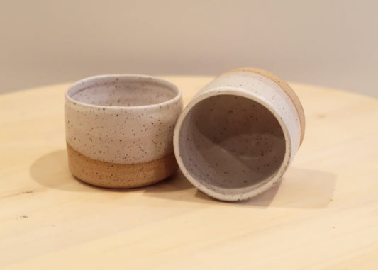 Seconds - Matchstick Holder - Speckled White - Handmade Ceramic - Strike-on-side