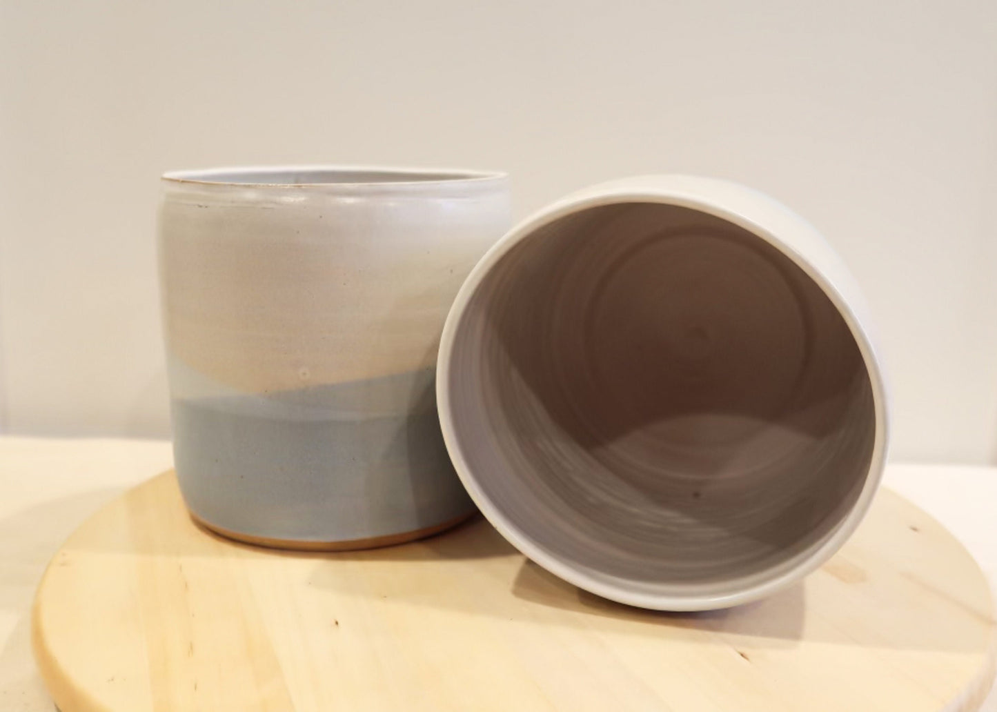 Seconds - Criss-Cross Utensil Holder - Blue - Vase